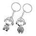 Imported 1 Pair Lovers Keychains Boy and Girl Listening to Music Charm Bottle Opener RS.160.00