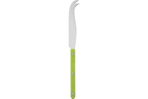 Sabre Paris | Couteau à fromage 24 cm Bistrot couleur Lime. Couvert en Acier Inoxydable. Efficace et élégant pour découper une large variété de fromages.
