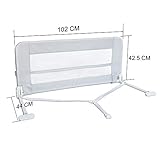 Leogreen – Babybettschiene – 40 x 16,5 x 17 Zoll – 5 Pfund – Abnehmbares und Waschbares Gewebe – Max. Belastung 33 Pfund - 3