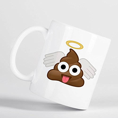 Poop Emoji Angel Wings Mug Tea Cup Coffee Cup Poop Print Poop Art Poop Emoji Poop Rude Mug Angle Poop Angle Emoji M1160