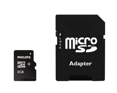 Philips FM08MP35B/10 Class 4 8GB microSD-Speicherkarte inkl. Adapter - 2