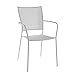 Produktbild greemotion Stapelstuhl Mykonos weiß, Gartenstuhl aus pulverbeschichtetem Stahl, platzsparend stapelbar, Balkonstuhl mit Armlehnen, witterungsbeständig und pflegeleicht