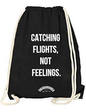 Turnbeutel CATCHING FLIGHTS - STATEMENT TURNBEUTEL - 100% Baumwolle - HOCHWERTIG BEDRUCKT - THEGOODVIBES