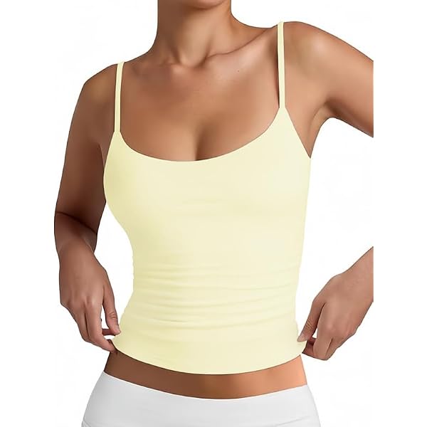 Damen Basic Camisole Tops – 3er-Pack, ärmelloses Tanktop Aus Baumwolle, Verstellbare Träger, Schlank Geschnitten – Für Sommer & Alltag