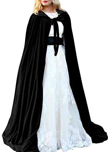 Romacci Capa de Halloween Con Capucha Terciopelo Brujas Princesa...