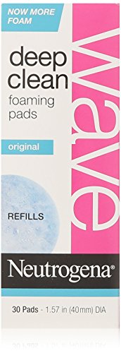 Neutrogena Wave Deep Clean Foaming Pad Refills, 30 Count