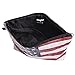 Women's Girls Make Up Bag Wash Bag Toiletry Cosmetics Wallet Pencil Pen Holder Organiser Pouch Case (L22 x H14 x W8 cm, DYE USA)