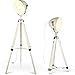 Produktbild mojoliving MOJO® Stehlampe Tripod Lampe Dreifuss Urban Design Teleskoplampe höhenverstellbar mq-l89
