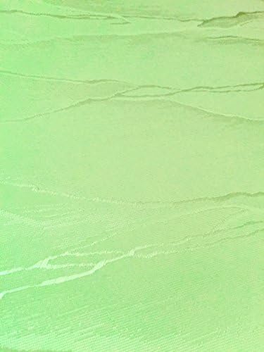 YSN622 Damask Tablecloth 130x320 cm with Lotus Effect Square, Lime Green, 130x320 cm eckig