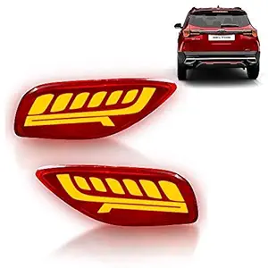 Auto Blinq Rear Bumper Light/Rear Reflector LED Brake Light for Kia Seltos,Set of 2Pc.