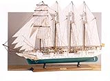 Medida: 57 x 36 x 9cm Maqueta de Barco montada Juan Sebastián Elcano