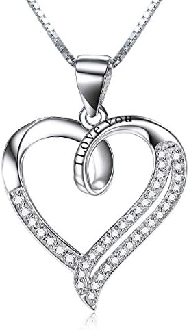 Gifts for Mum Necklace Mum Gifts Birthday Gifts for Mum Silver Necklace Mum Necklace I Love You Mum Thank You for All You Do Heart Necklace for Nana