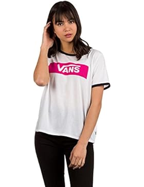 T-Shirt Donna Vans V Tangler Bianco-Nero