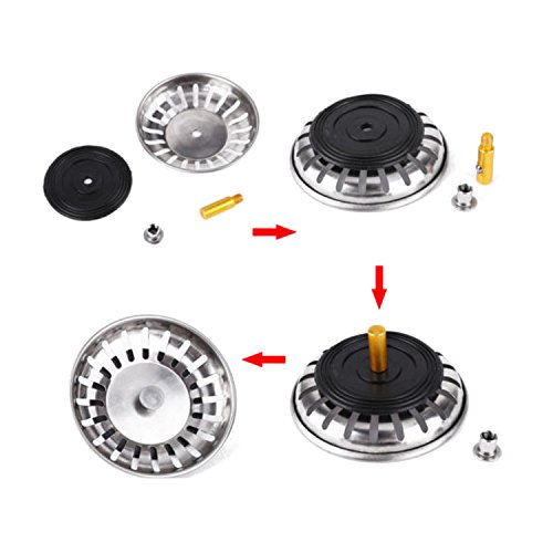 Siebkörbchen Siebkorb Ablaufsieb Abfluss-Stöpsel Durchmesser 83 mm Küchenspüle - 6