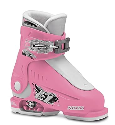 Roces Patins Idea Up 16–18,5 enfants réglable pour chaussures de ski, Enfant, IDEA UP 16.0-18.5, deep pink-White, 25-29