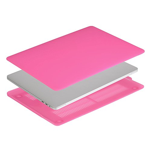 MOSISO MacBook Pro 13 Hülle 2016 – Ultra Slim Hochwertige Plastik Hartschale Tasche Schutzhülle Snap Case für NEUESTE MacBook Pro 13 Zoll (2016 Freisetzung) A1706 / A1708 mit/ohne Touch Bar and Touch ID, Rosa Rot - 5