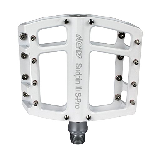 NC-17 Sudpin III S-Pro Aluminium Plattform Pedale, Fahrrad Pedale MTB und BMX, Dirt und Freeridestyle optimiert, Höhe auf 15mm reduziert inkl. Ersatzpins - 5