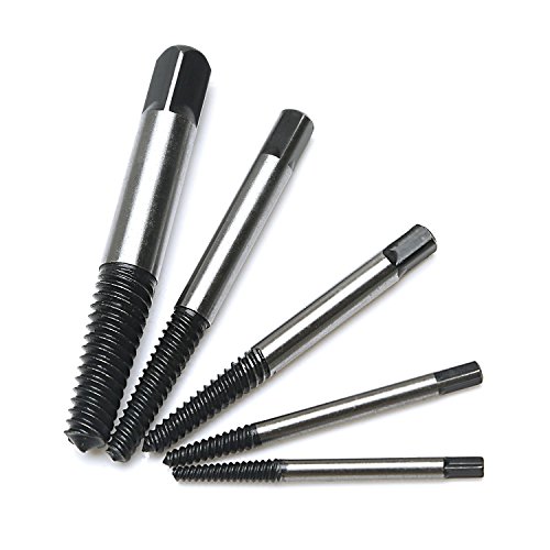 LESOLEIL Schraubenausdreher Screw Extractor Out Remover Stiftschraube Werkzeug 5 Pcs - 2