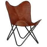 Dieser klassische Echtleder-Butterfly-Sessel weist eine leicht gewölbte Rückenlehne und Sitz auf, die dafür sorgen, dass der Körper Ihrer Kinder in höchstem Sitzkomfort ausreichend gestützt wird.