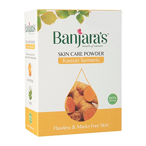 Banjara's Kasturi Turmeric Herbal Powder For Acne Pimple - 100g