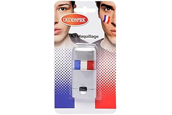Maquillage Bleu Blanc Rouge pour Visage - Equipe de France