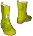 Produktbild Gummistiefel - Frosch in neon grün - Größe 27 - für Kinder / Jungen & Mädchen - Naturkautschuk + Innenfutter Baumwolle / Handbemalt mit 3-D Effekt - Frösche grüne - Regenstiefel aus Naturgummi