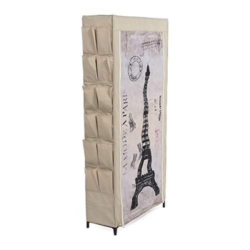 Schuhregal Paris Motiv ca. B80 x T30 x H170 cm - 4