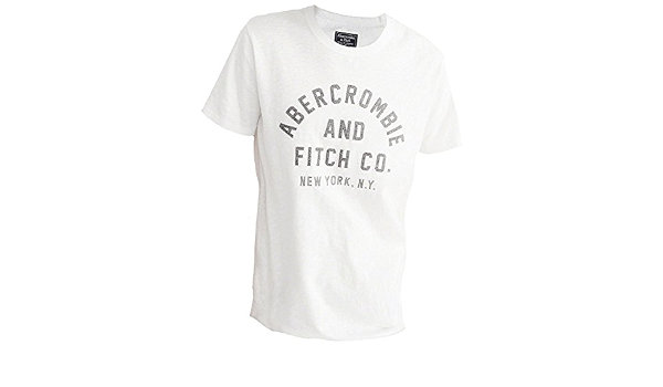 Abercrombie \u0026 Fitch - T-Shirt - T-Shirt - Maniche Corte - Uomo White Medium  : Amazon.it: Abbigliamento