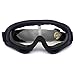 Produktbild Skibrille Anti-Fog Spiegelglas Snowboard Skibrille für Herren Damen Jugend-Schwarzer Rahmen transparent