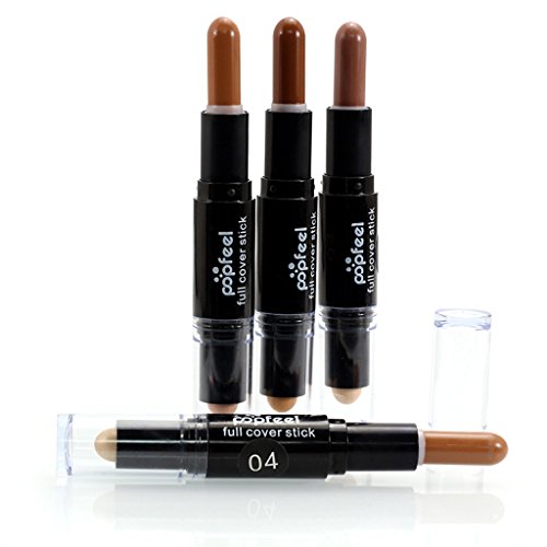 Gazechimp 4 Stück/Set Dual Head Concealer Stick Highlight Abdeck Cover Pen Concealer Pen Foundation Makeup Contour Stick / Kontur Stifte - 3