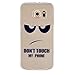 Produktbild KSHOP Schutzhülle Case Cover für Sumsung Galaxy S6 edge Hülle Case TPU Silikon Crystal Taschen Schale schlank Durchsichtig kratzfeste stoßdämpfende - wütend Dont Touch My Phone