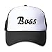 Produktbild XLABDZ Funny Fashion Hat Baseball Cap Boys&Girls Boss Adjustable Strapback Cap,Child&Youth Unisex Strapback Cap Black