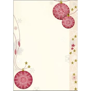 SIGEL Weihnachtsbriefpapier Golden Tree - A4 Mit Goldprägung, 100 Blatt Nachhaltig