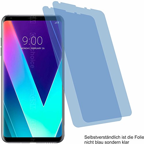 Preisvergleich Produktbild 2x Crystal clear klar Schutzfolie für LG V30S+ ThinQ Displayschutzfolie Bildschirmschutzfolie Schutzhülle Displayschutz Displayfolie Folie