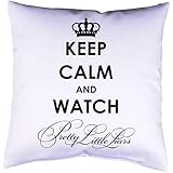 Kissen mit Druck Keep Calm Pretty Little Liars Kissenbezug mit Motiv 40x40 cm Kissenhülle beidseitig bedruckt mit oder ohne Füllung
