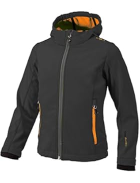 Kinder Softshelljacke Maria Nero-Orange Pop 128