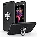 Produktbild iPhone 8 Plus Case, iPhone 7 Plus Case, Allovit 360 Degree Rotating Ring Holder Grip Case High Impact Dual Layer Protective Case for iPhone 8 Plus/iPhone 7 Plus – (Black)