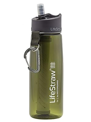 LifeStraw Go Bouteille d'eau avec filtre 1,000 litre LifeStraw Intégré, Vert