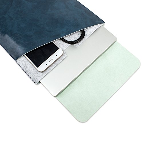 WALNEW 13 MacBook Pro 13 Zoll  A1706 A1708  Ver  ffentlicht in 2016 2017  Schutzh  lle  H  lle Sleeve Case  Cover  mit Zwei-Taschen-Design mit Gesch  