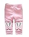 Zhuannian Baby Girls Bowknot Fleece Lining Leggings Trousers (6-9months, Pink rabbit)