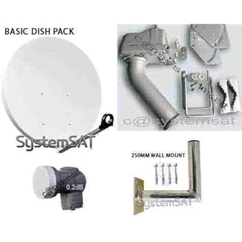 satellite motorised motor dish 100cm diseqc systemsat lnb 1db 1m basic