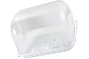 DOITOOL Égouttoir à biberons avec Couvercle Anti-poussière - 1 boîte de Rangement pour biberons - Organiseur de Vaisselle - Blanc