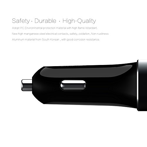 Cargador de coche    7 2A 36W  3 Ports Multi-port Fast-speed USB Car Charger for Apple iPhone  iPad  iPod  and Android Device
