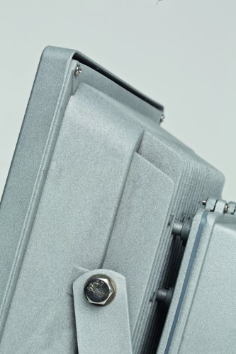 as – Schwabe as Chip-LED-Strahler 120 W, geeignet für Außenbereich, Gewerbe, Baustelle mit Samsung-Chip-LED, silber, 46985 - 2