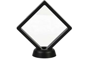 BBASILIYSD Caso di visualizzazione della moneta,Caso di visualizzazione galleggiante 3D per gioielli,Supporto sottile della scatola di immagazzinaggio dei monili,Meda Case Coin Display con