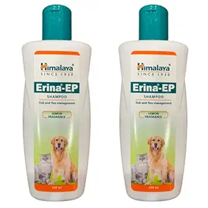 Pawsitively Pet Care Himalaya Erina EP Tick and Flea Shampoo for Dogs/Cats (200 ml) - Pack of 2