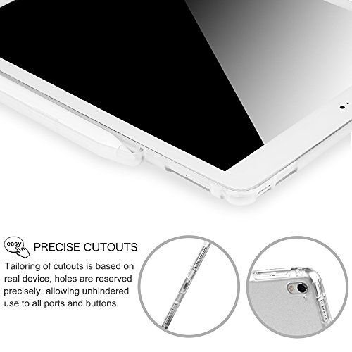 iPad Pro 9.7 Hülle mit Built-in Apple Pencil Halter – Fintie Ultra Slim Superleicht Schutzhülle Smart Shell Case Cover Tasche Etui mit Translucent Rücken Deckel, Auto Schlaf / Wach und Standfunktion for Apple iPad Pro 9.7 Zoll (2016 Modell) (iPad Pro 9.7“, Roségold) - 6