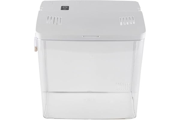 Nicear Fish Tank 1,3 gallon litet akvarium med treskiktsfilter och automatiskt rengöringssystem för små vattenlevande varelse