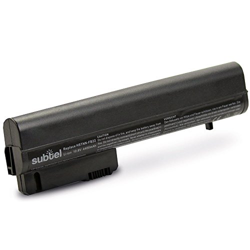 subtel Akku für HP 2533t HP Compaq 2510p HP Compaq nc2400 HP Compaq nc2410 HP EliteBook 2530p HP EliteBook 2540p – 4400mAh Ersatzakku 404887-241 412779-001 412780-001 481087-001 492548-001 593586-001 BS555AA BJ803AA EH767AA EH768AA MS06 HSTNN-DB2 HSTNN-C RW556AA - 2