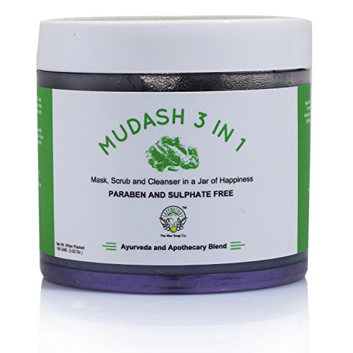 Greenberry Organics MUDASH 3 In 1 Face Mask, Scrub and Cleanser With Activated Charcoal, Tea Tree, Jojoba, Clove Oil & Bentonite, Kaolin Clay (Paraben, Sulphate & Phthalate FREE) 100 GMS RS.395 (34.00% Off) - Amazon